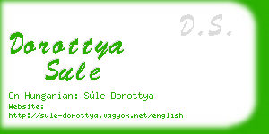 dorottya sule business card